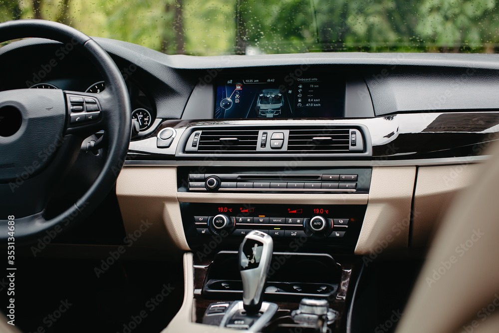 modern car interior modern car interior