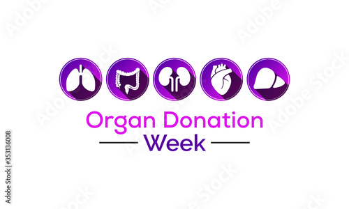 Vector illustration on the theme of Organ Donation week observed each year during September.