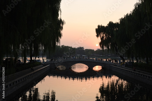 The Forbidden City China. Beijing. Rivers and Lake. 