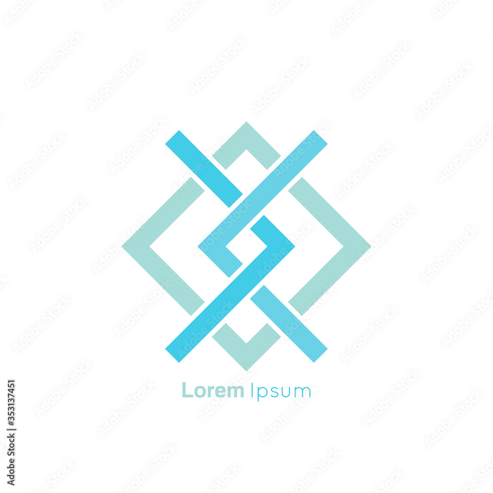 Concept association, alliance, unity, teamwork. Abstract knot vector logo design template. Concept association, alliance, unity, teamwork. Abstract knot vector logo design template.