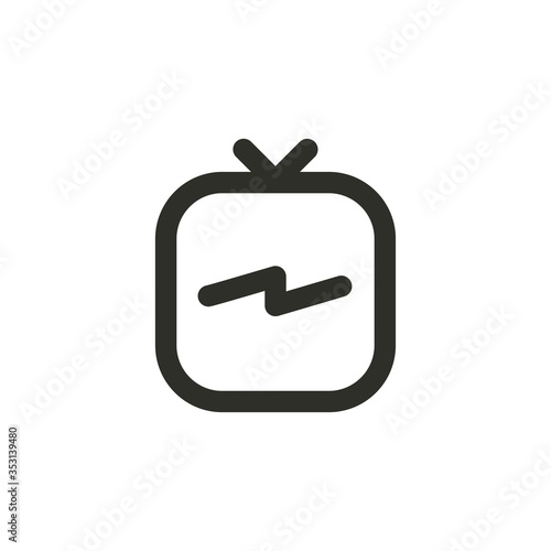 Instagram IGTV icon. Vector Illustration