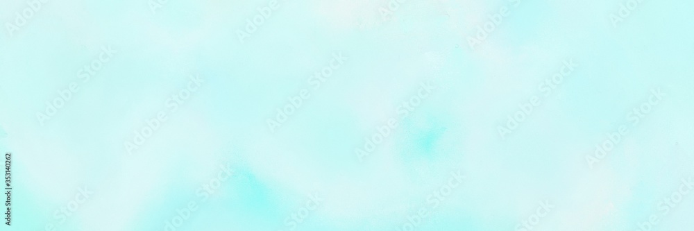 painted vintage horizontal design background  with light cyan, pale turquoise and alice blue color. can be used as header or banner