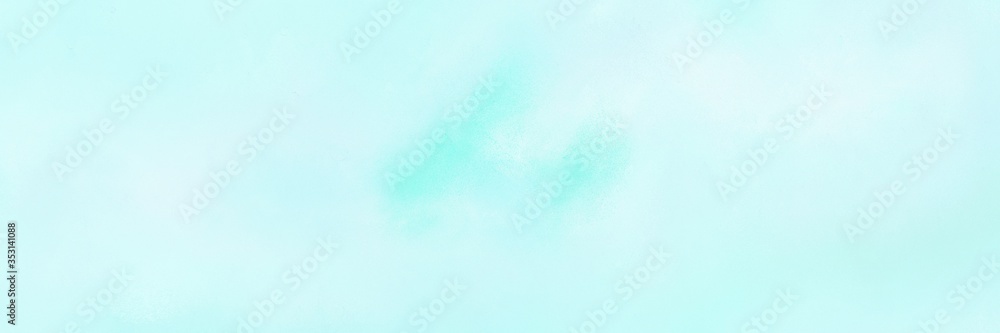 painted old horizontal background with light cyan, pale turquoise and alice blue color. can be used as header or banner