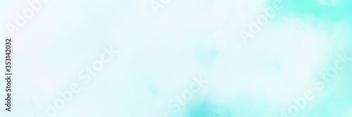 abstract vintage horizontal background banner with light cyan, aqua marine and pale turquoise color. can be used as header or banner