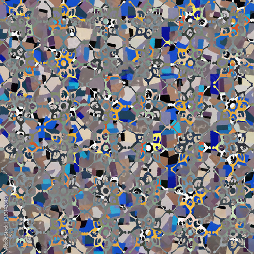 Fototapeta Naklejka Na Ścianę i Meble -  Geometric texture pattern with watercolor effect
