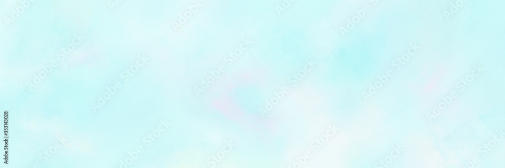 painted old horizontal background header with light cyan, alice blue and pale turquoise color. can be used as header or banner