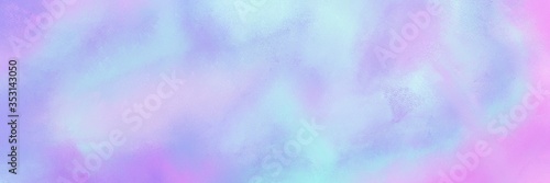 vintage painted art aged horizontal background with lavender blue, light steel blue and pale turquoise color. can be used as header or banner