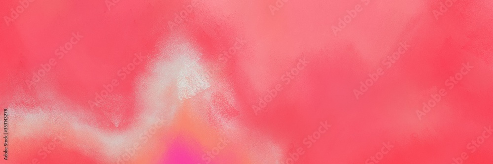 abstract decorative horizontal banner with pastel red, baby pink and dark salmon color. can be used as header or banner