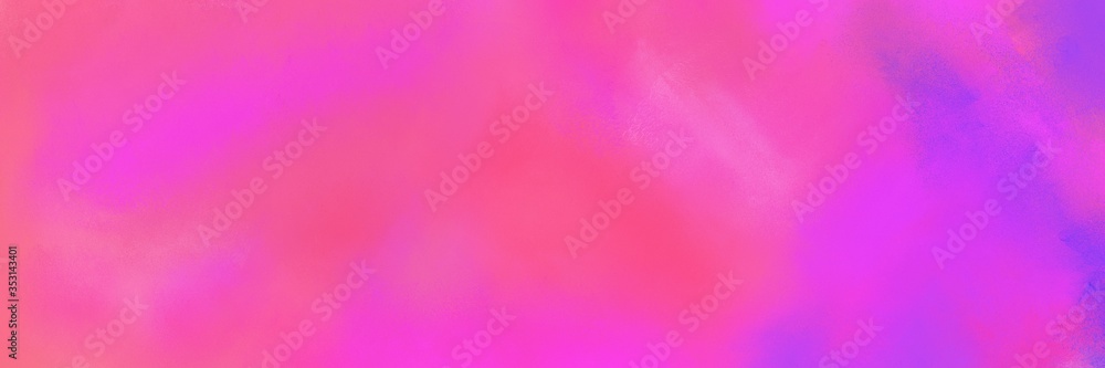 vintage painted art antique horizontal background design with neon fuchsia, medium orchid and pale violet red color. can be used as header or banner