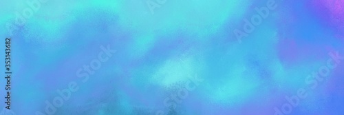 abstract retro horizontal background banner with corn flower blue, sky blue and medium slate blue color. can be used as header or banner