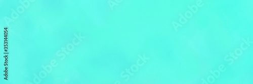 vintage painted art antique horizontal banner with aqua marine and turquoise color. can be used as header or banner