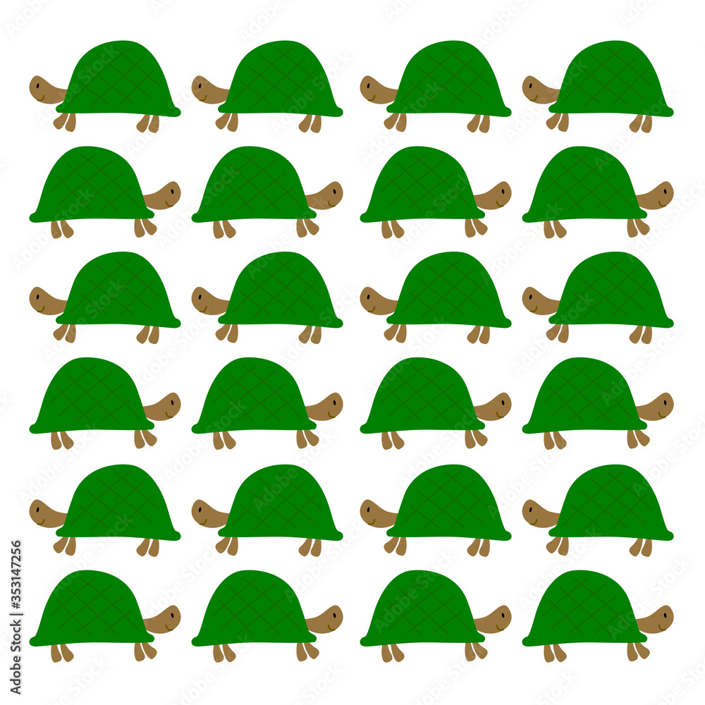TURTLE DESIGN ELEMENTS, GREEN TURTLE CHARACTER TURTLE DESIGN ELEMENTS, GREEN TURTLE CHARACTER