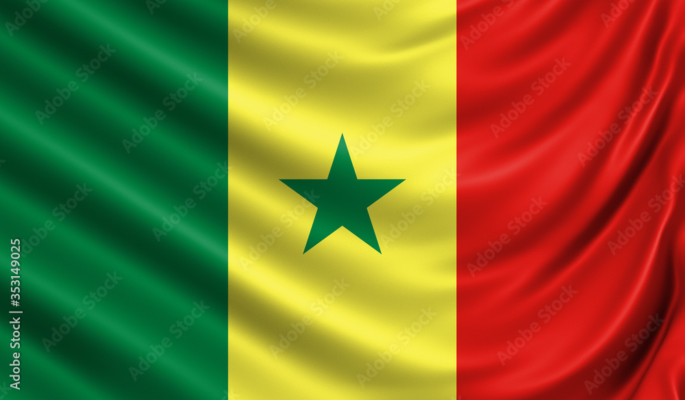 Waving color flag. Silk texure. 3d illustration. Waving color flag. Silk texure. 3d illustration.