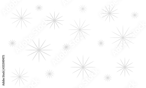 Gray stars on a white background