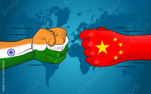 Conflict between India and China. India-China relations. India versus China.