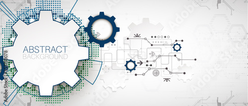 Modern futuristic, engineering, science, technology vector background.