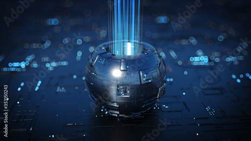 Futuristic device with ener...