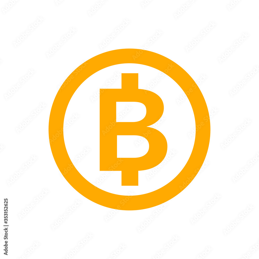 currency money icon isolated on white, THB coin thailand for flat icon style, thai token money baht symbol orange, illustration money medal thai yellow gold currency money icon isolated on white, THB coin thailand for flat icon style, thai token money baht symbol orange, illustration money medal thai yellow gold