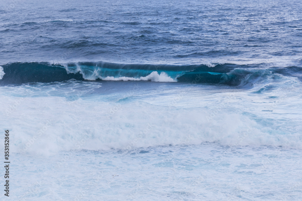 waves and sea foam in Gran Canaria