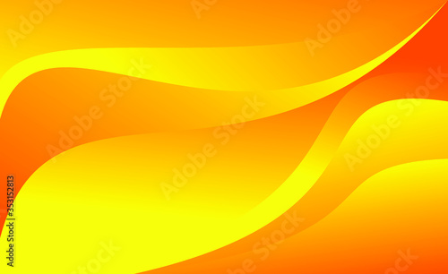 Abstract template with orange lines in dynamic bright style.