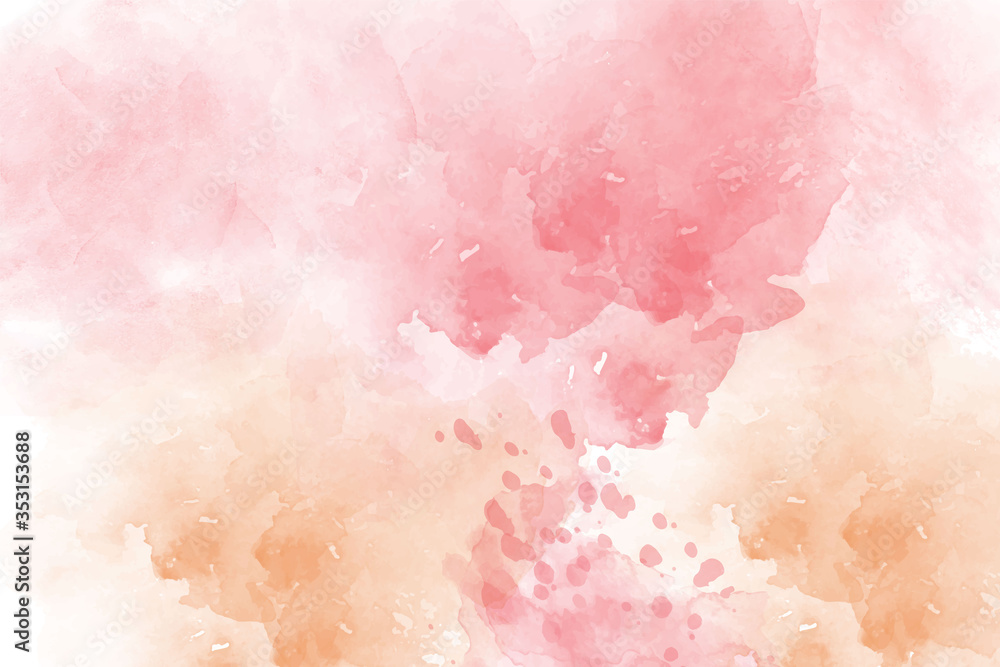 Fototapeta premium Pink vector abstract watercolor background
