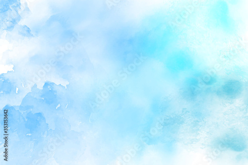 Blue vector abstract watercolor background