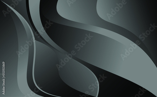 black background wafy. graphic dark black abstract modern background pattern matte