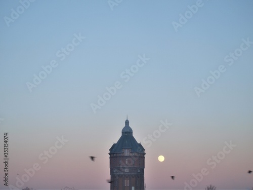 Watertower Groningen by Sunset