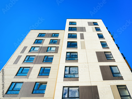Apartment home residential building complex real estate copy space_4x3