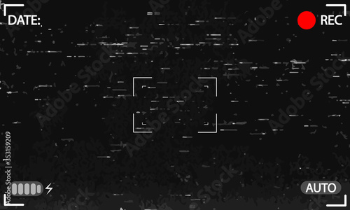 Horror camera background, vector art illustration.