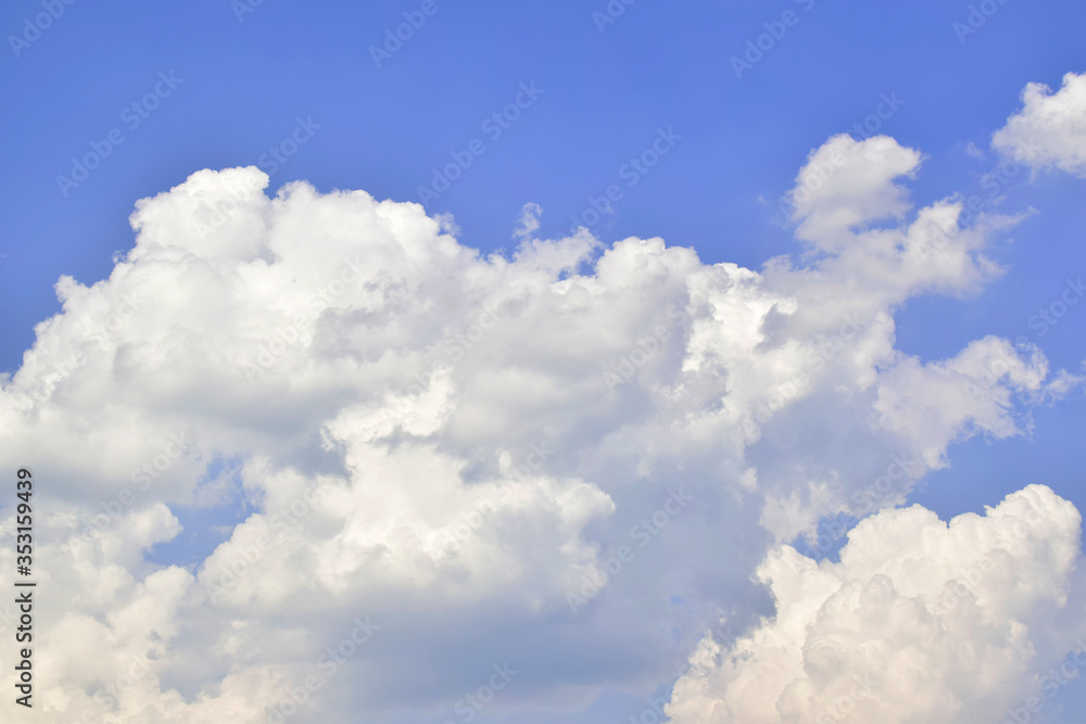 Blue sky with beautiful natural white clouds.ASia 2020 Blue sky with beautiful natural white clouds.ASia 2020