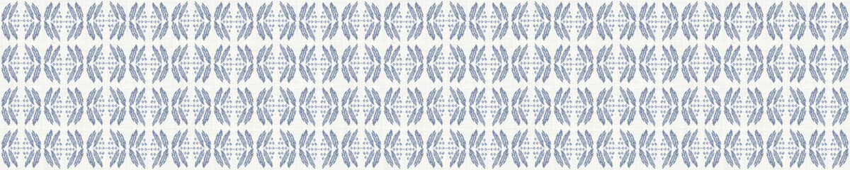 Handdoek met foto Landelijke stijl patronen Provence streep linnen blauw geel  © Limolida Studio