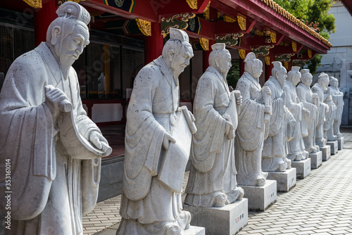 Принти на полотні Statues in the Confucius Shrine, Nagasaki, Japan
