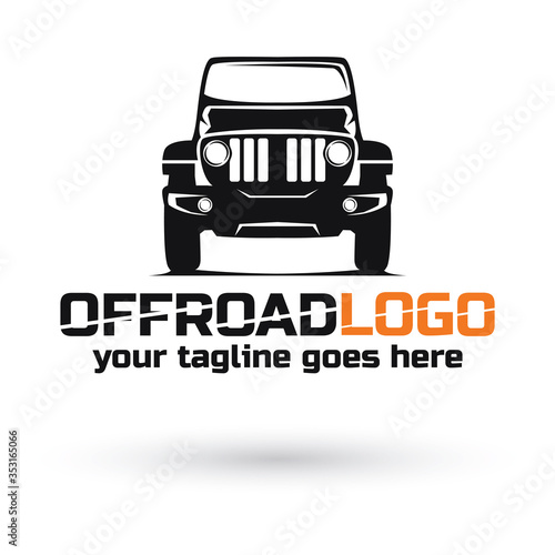 Offroad suv car template. Vector eps10-editable.