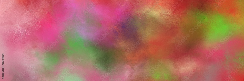 painted retro horizontal background with indian red, brown and pastel magenta color. can be used as header or banner