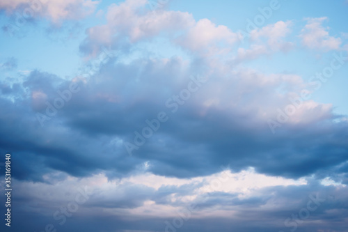 Clouds on the blue sky background