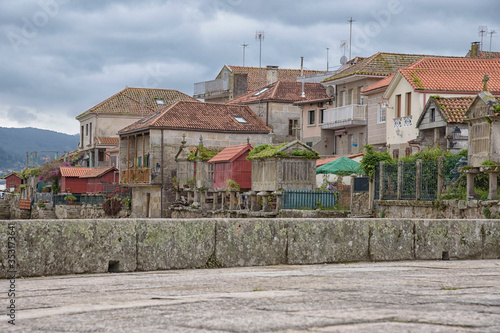 Views from one side of Combarro, a parish belonging to the municipality of Poio in Pontevedra, Galicia, Spain, Europe.