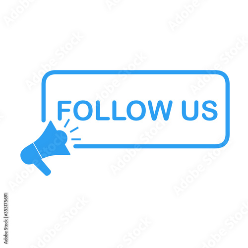 follow button in social media, the sign of following