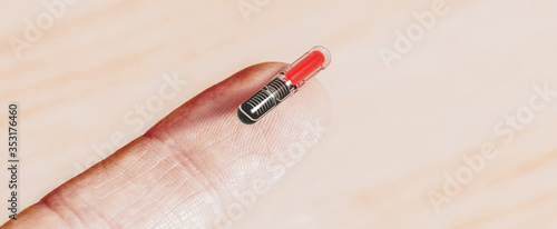 Microchip to implant in humans