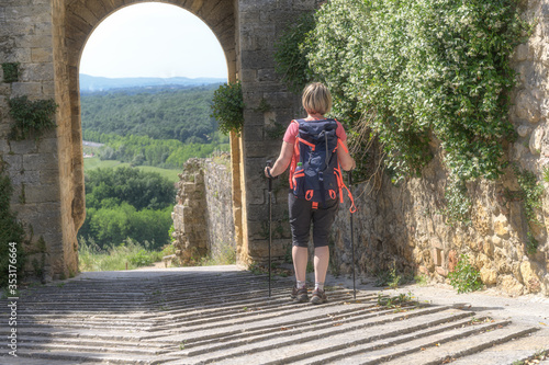 Hiking around Tuscany and Italian medieval towns, Monteriggioni Siena photo