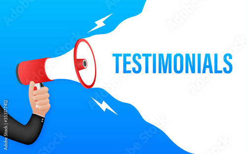 Web testimonial icon design element. Vector illustration.