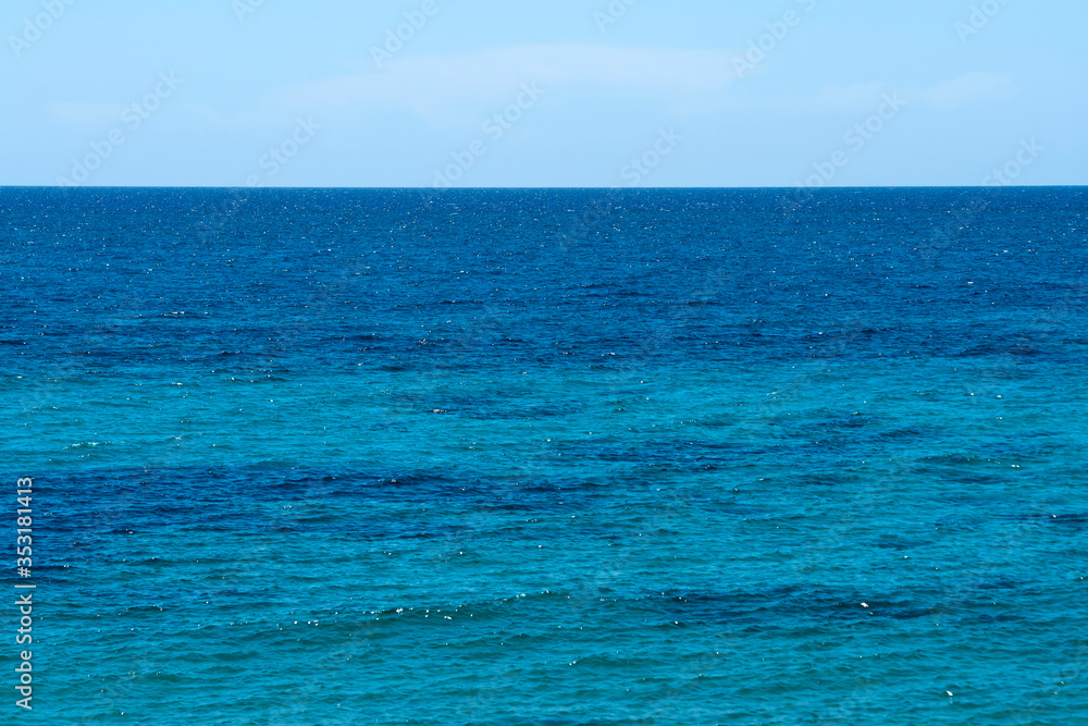different shades of blue sea water surface and sky different shades of blue sea water surface and sky