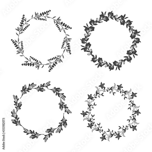 Laurels and wreaths. Design elements for invitations, wedding cards, quotes, blogs, posters and more.