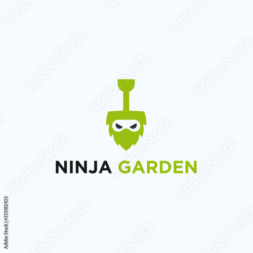 ninja garden logo. ninja icon