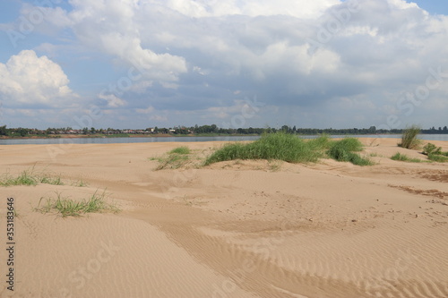 Dune de sable à Kratie, Cambodge 