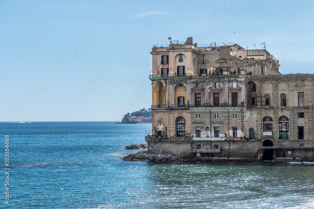 Typical Houses above the sea in Posillipo