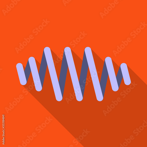 Vector illustration of coil and metal sign. Graphic of coil and detail stock symbol for web.