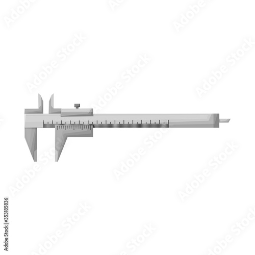 Vector design of calliper and vernier sign. Web element of calliper and caliper stock symbol for web.