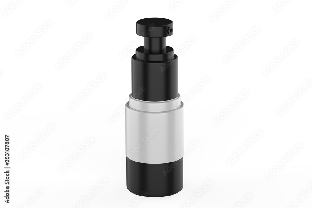 Cosmetic product Bottle. Airless bottle. Package design. 3d Illustration. Cosmetic product Bottle. Airless bottle. Package design. 3d Illustration.