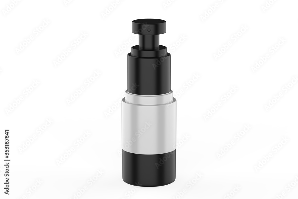 Cosmetic product Bottle. Airless bottle. Package design. 3d Illustration. Cosmetic product Bottle. Airless bottle. Package design. 3d Illustration.